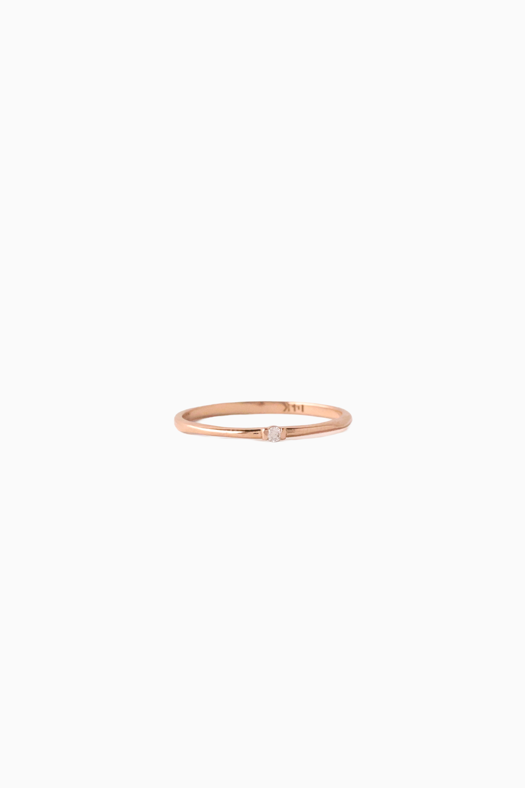 Petite Round Diamond Ring