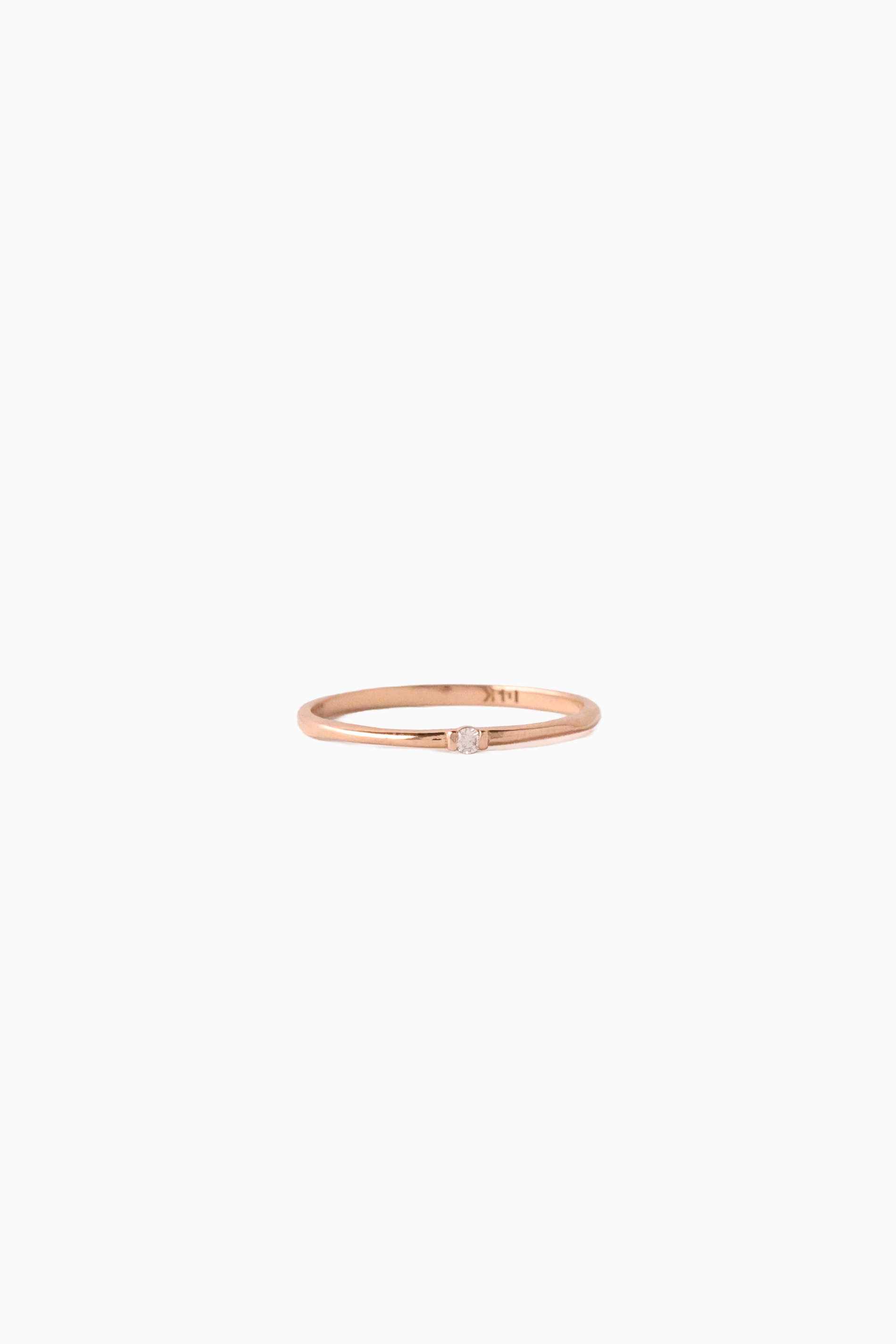 Petite Round Diamond Ring