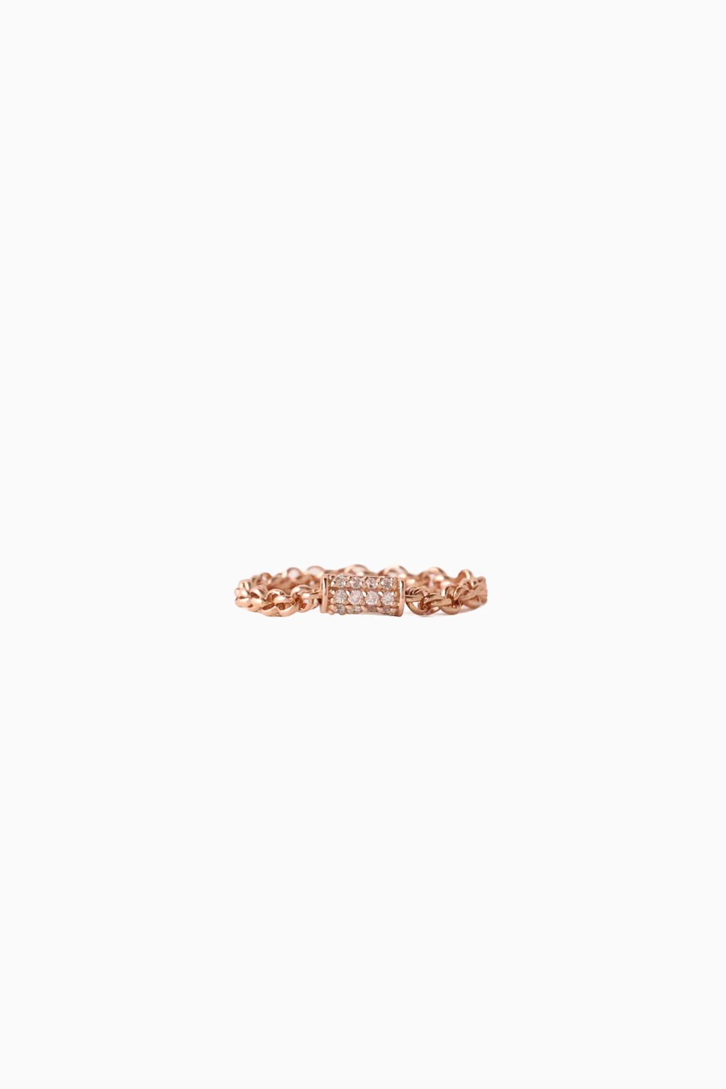Shimmering Diamond Chain Ring