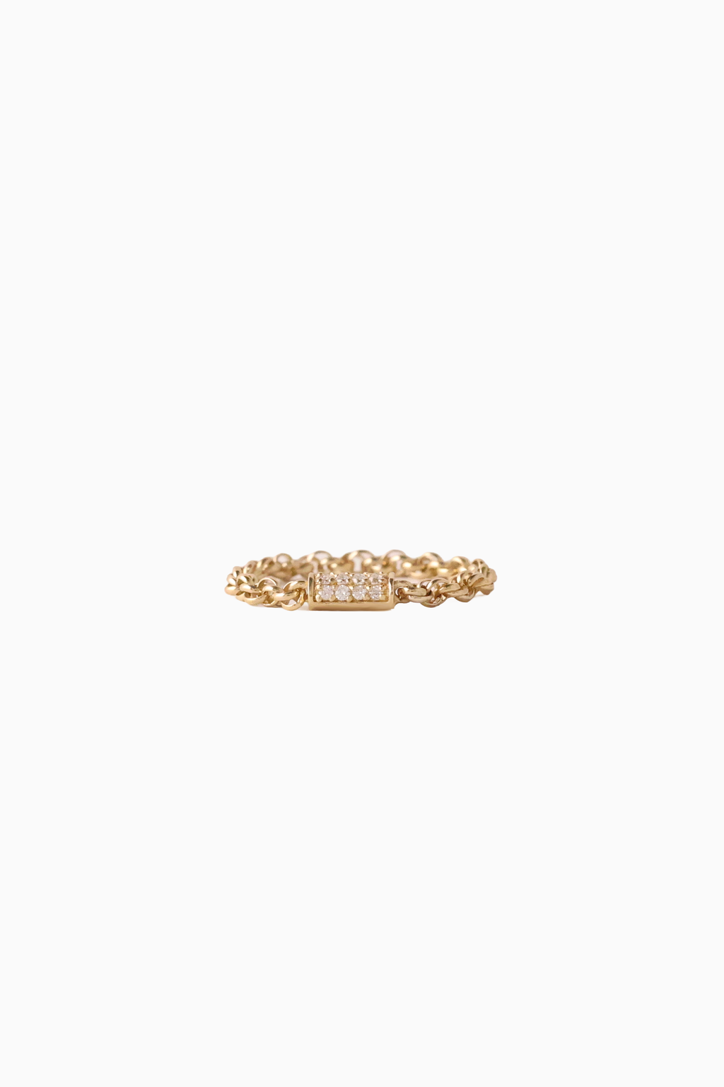Shimmering Diamond Chain Ring