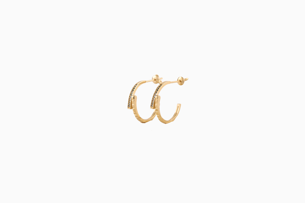 Crescent Sparkle Earrings