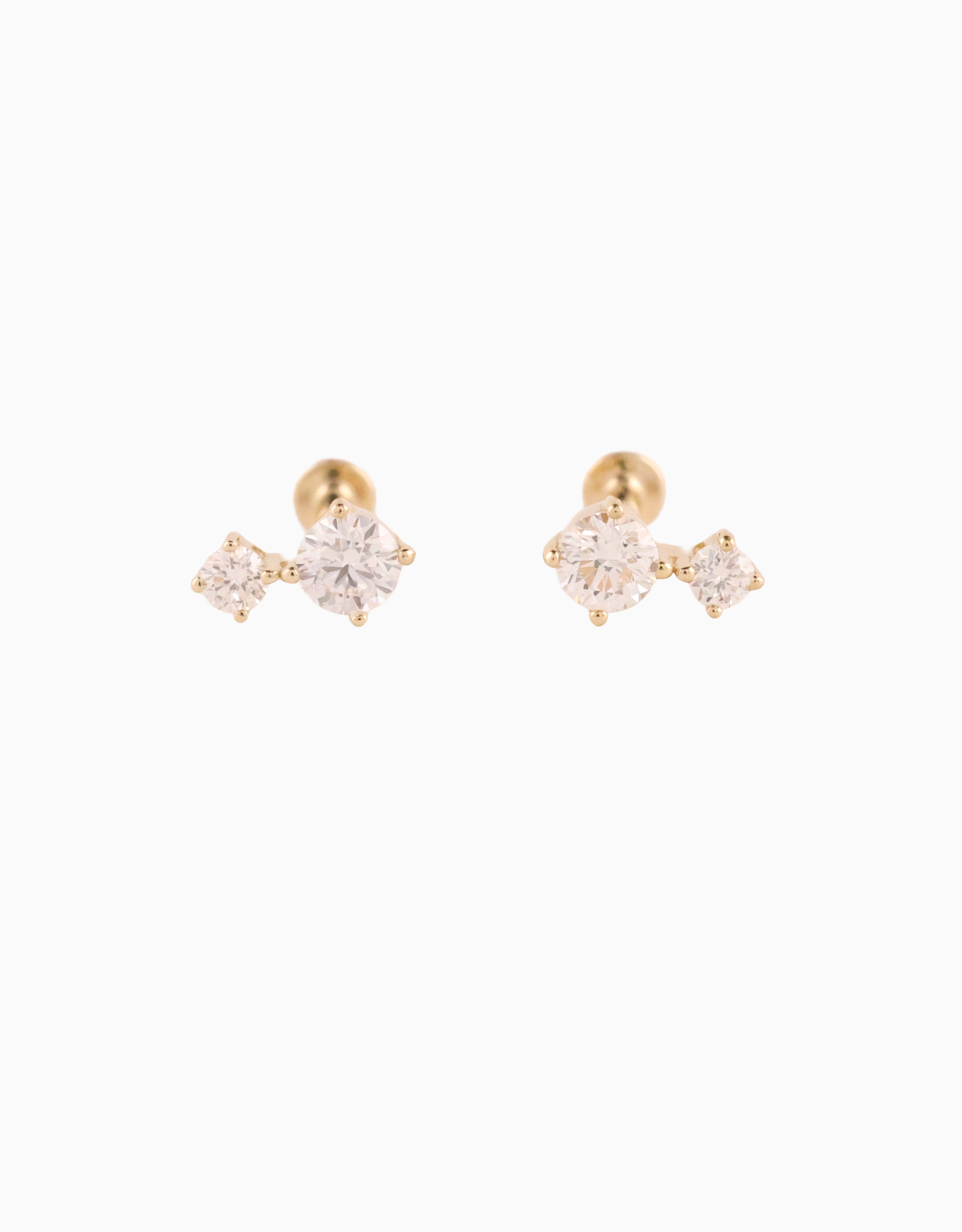 Gemini Round Earrings