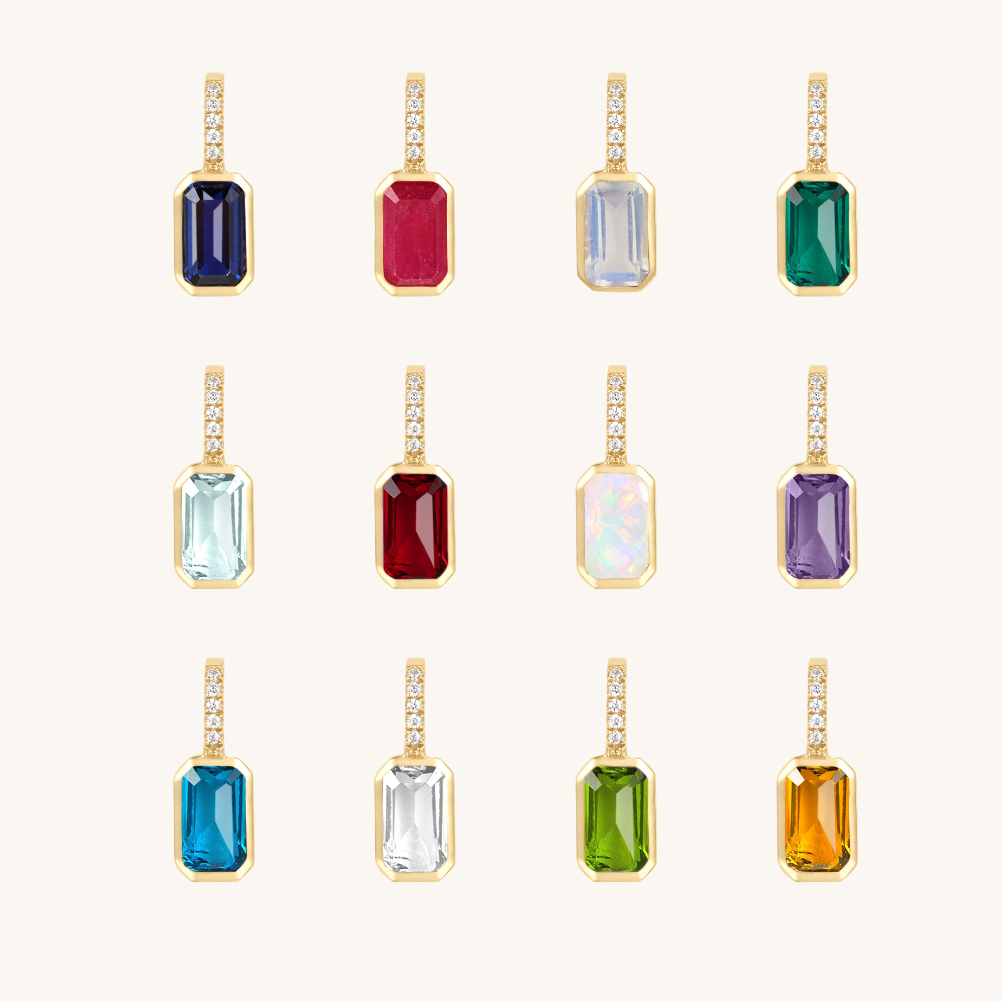 Solun Birthstone Pendant