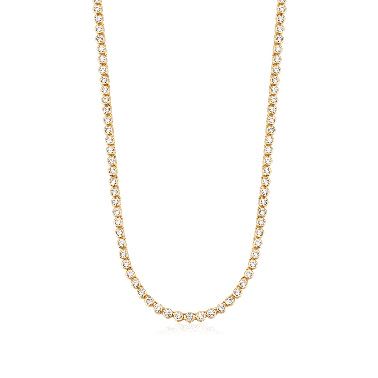 Lucera Round Tennis Necklace