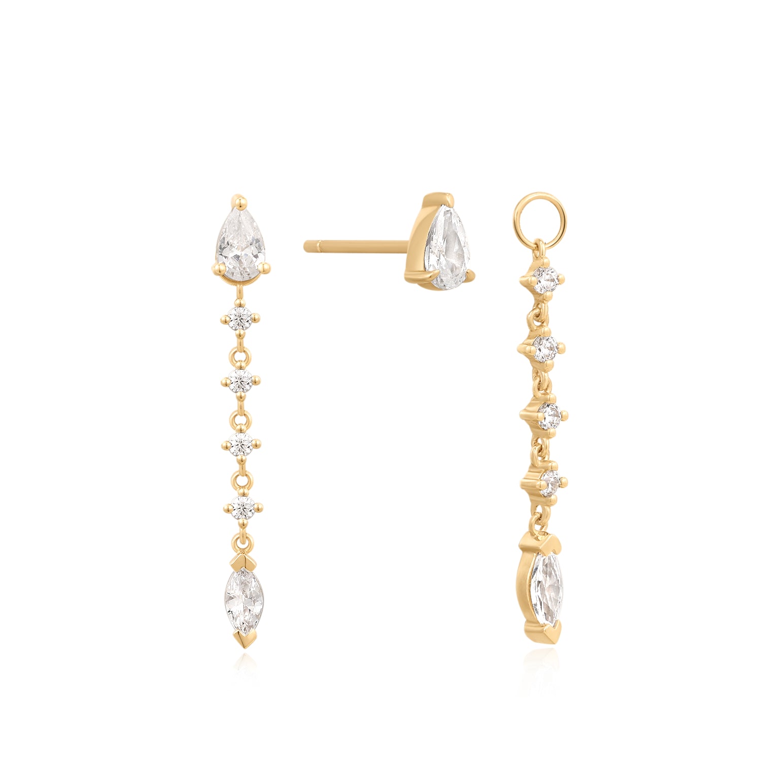 Dangling Diamond Earrings