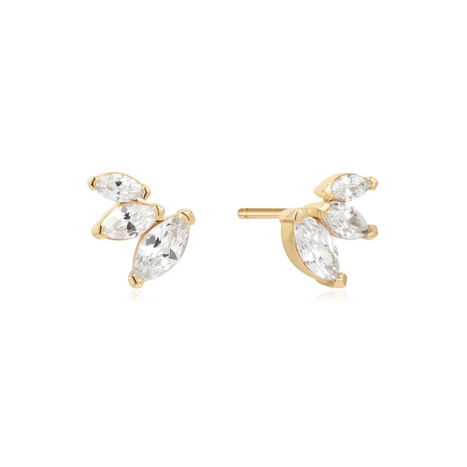 Marquise Semi-Crescent Earrings