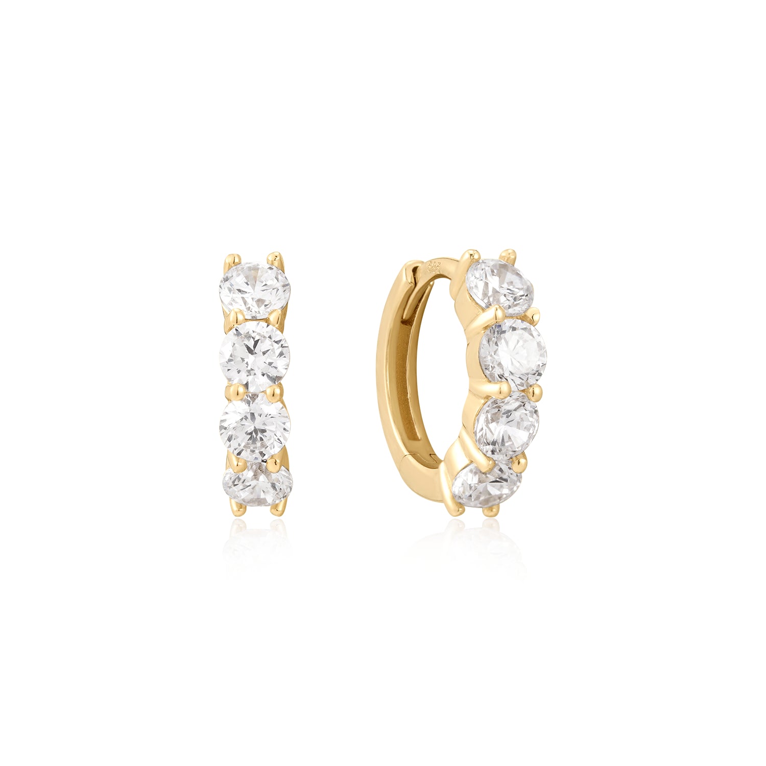 Sparkling Diamond Huggies